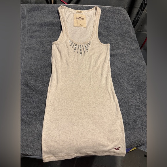 Hollister Beige Tank Top with Metallic Details - Picture 1 of 4